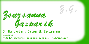 zsuzsanna gasparik business card